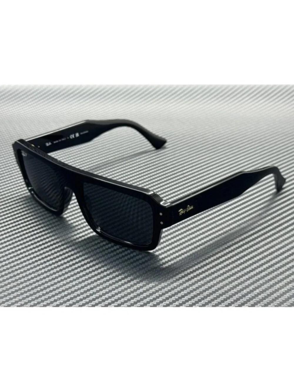 New Ray-Ban Men Black Sunglasses 56-20-145